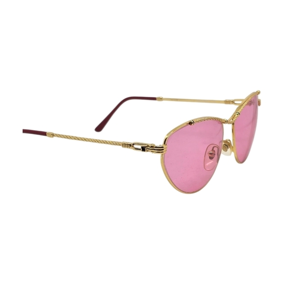 Porta Romana Gold Frame Sunglasses with Pink Lenses main image 5